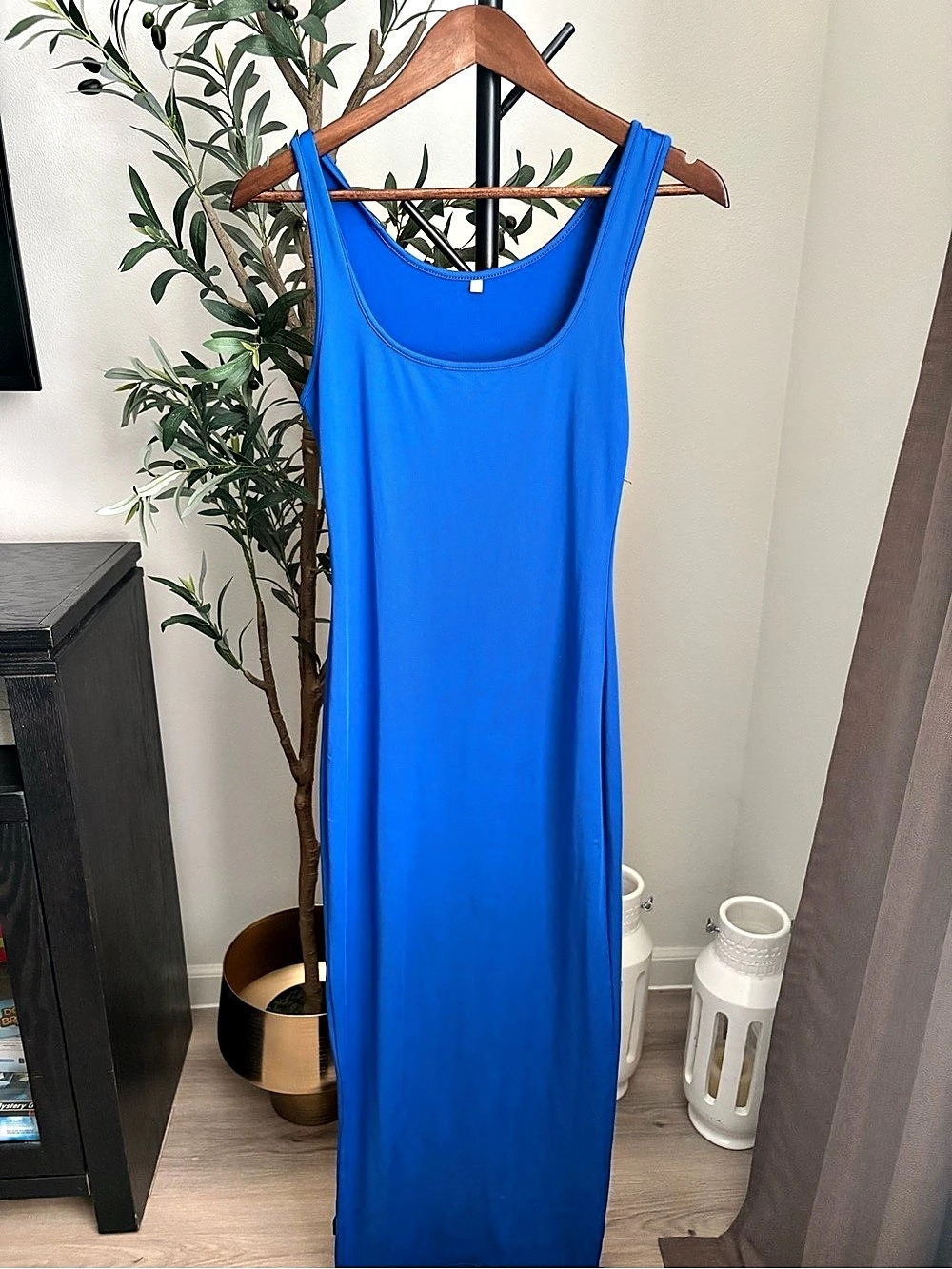 Women'Small Maxi Tank Dress in Blue Size Small Like New